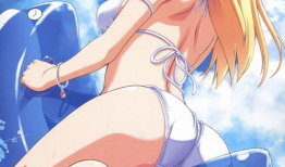 动漫美女泳装,动漫美女的夏日魅力绽放